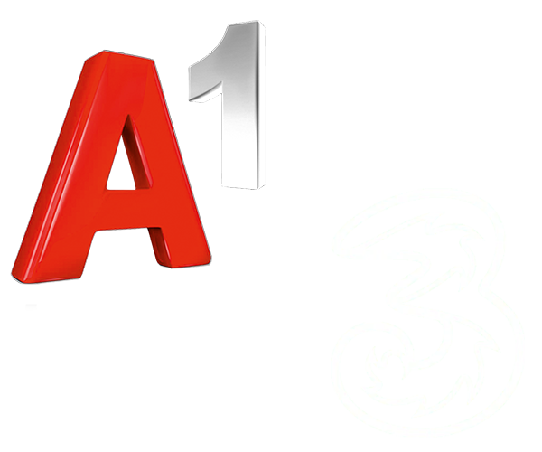 Logos A1 und Drei Kontakt